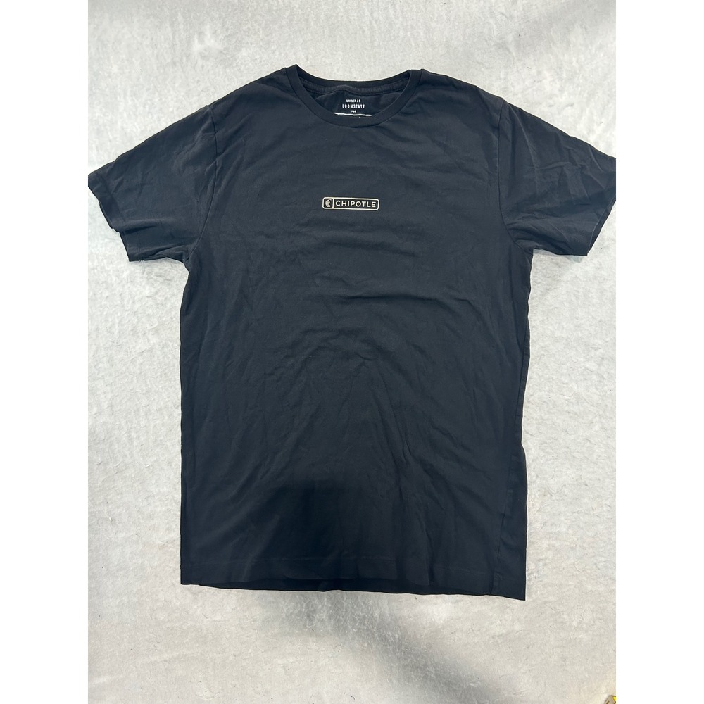 Loomstate for Chipotle Black Organic Cotton Graphic T-Shirt Unisex Small S